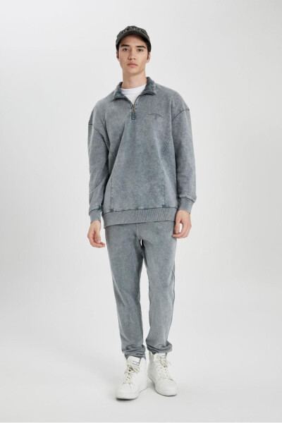 Regular Fit Fleto Pocket Sweatpants Grey - 6