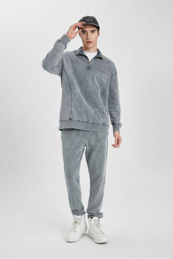 Regular Fit Fleto Pocket Sweatpants Grey - 7