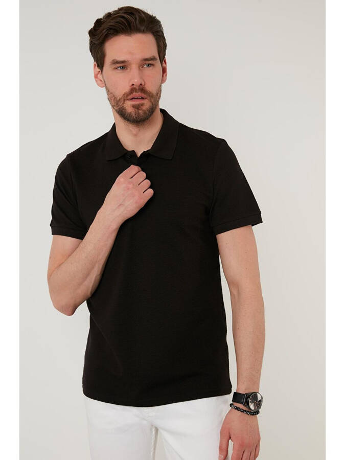 Regular Fit Pamuklu Düğmeli Polo T Shirt 5902326 - 2