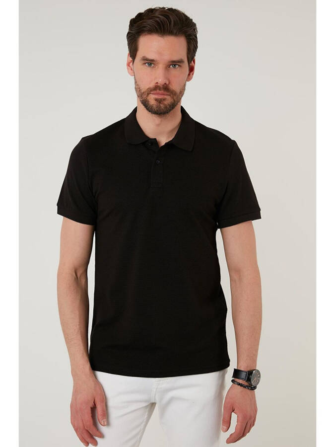 Regular Fit Pamuklu Düğmeli Polo T Shirt 5902326 - 4