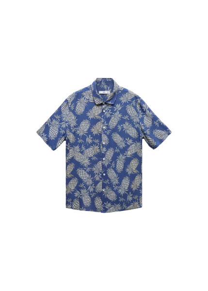 Regular fit pineapple printed shirt - 8