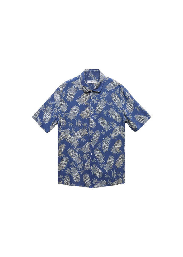 Regular fit pineapple printed shirt - 8