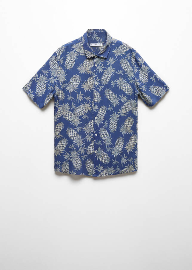 Regular fit pineapple printed shirt - 1