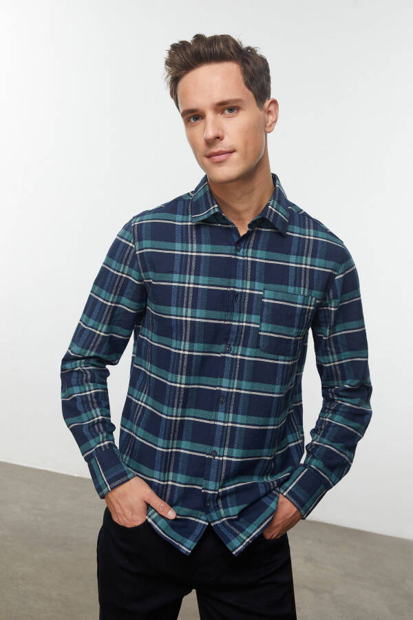 Regular Fit Plaid Shirt - 7