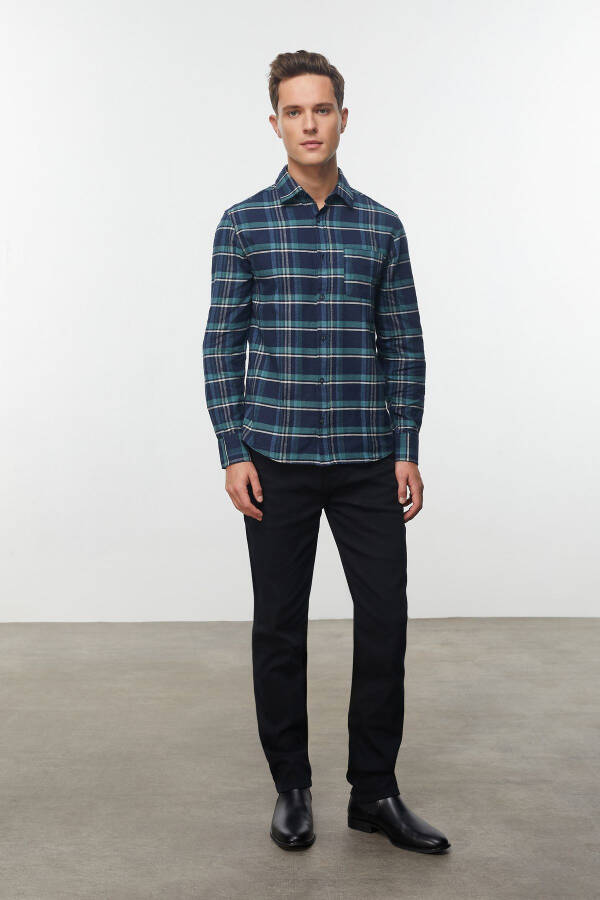 Regular Fit Plaid Shirt - 8