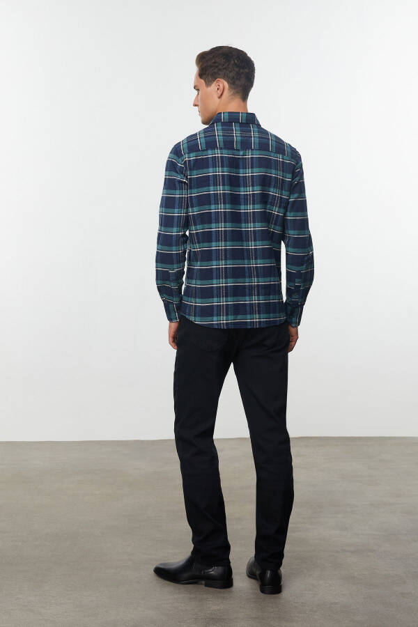 Regular Fit Plaid Shirt - 4