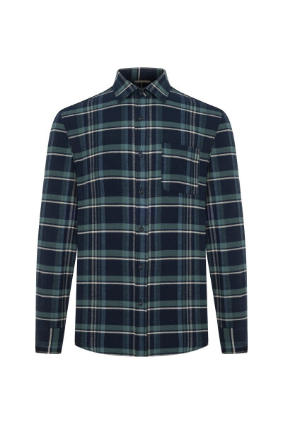 Regular Fit Plaid Shirt - 5