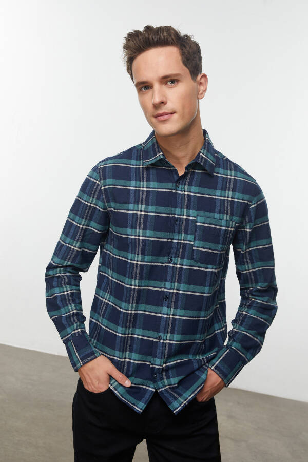 Regular Fit Plaid Shirt - 13