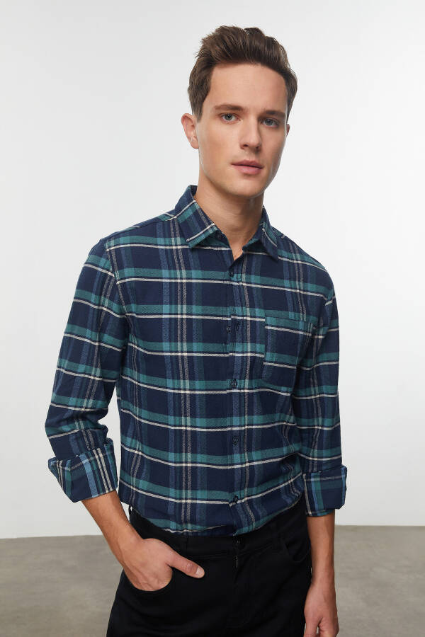 Regular Fit Plaid Shirt - 15