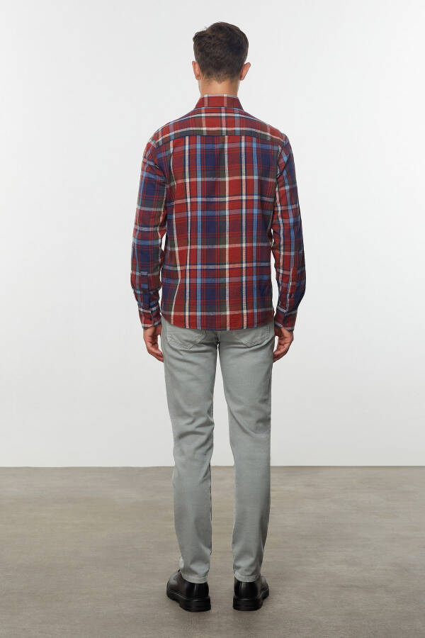 Regular Fit Plaid Shirt - 10