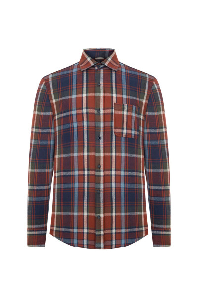 Regular Fit Plaid Shirt - 11