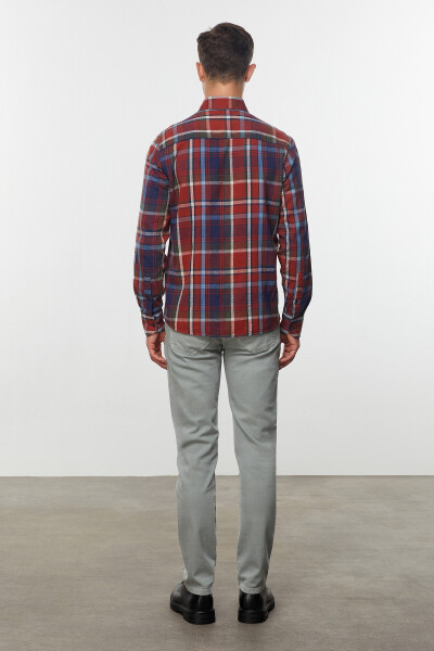 Regular Fit Plaid Shirt - 16