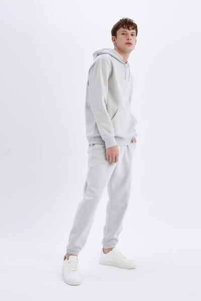 Regular Fit Pocket Sweatpants Light Grey - 10