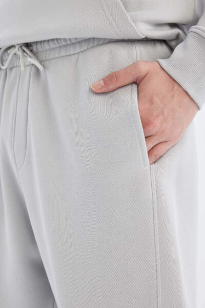 Regular Fit Pocket Sweatpants Light Grey - 12