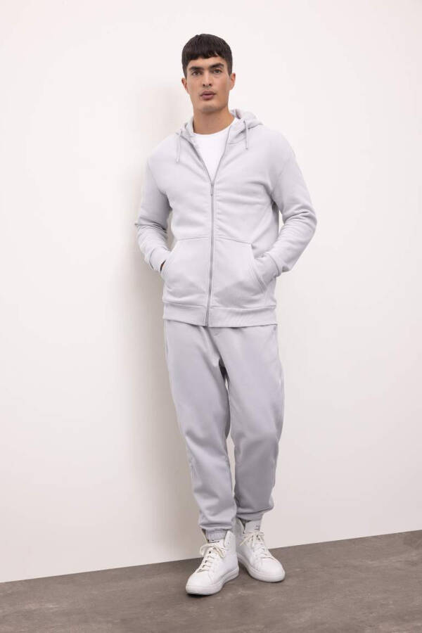 Regular Fit Pocket Sweatpants Light Grey - 2