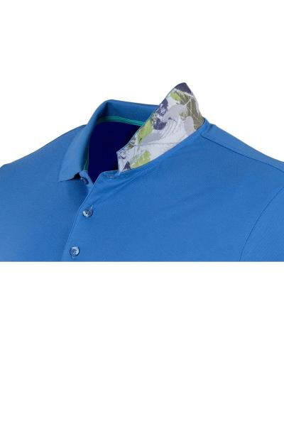 Regular Fit Polo Collar Printed T-shirt - 5