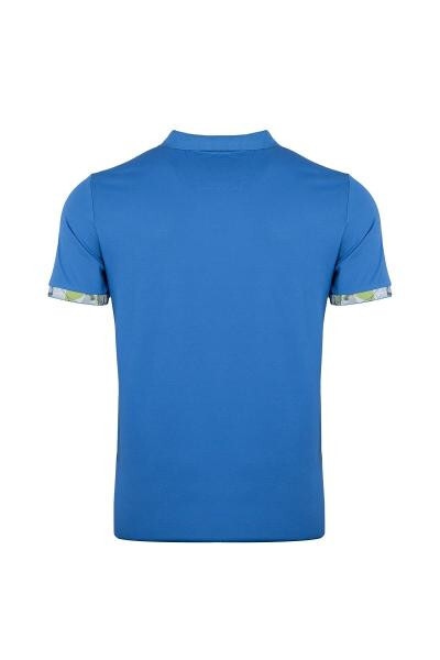 Regular Fit Polo Collar Printed T-shirt - 6