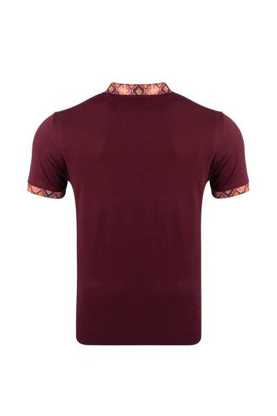 Regular Fit Polo Collar Printed T-shirt - 6