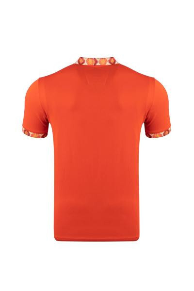 Regular Fit Polo Collar Printed T-shirt - 6