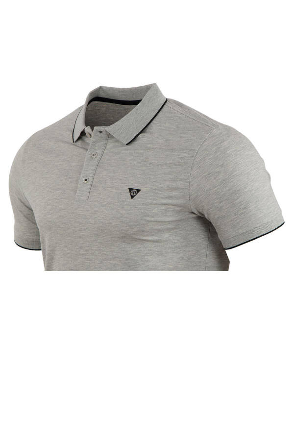 Regular Fit Polo Yaka Baskılı T-shirt - 2