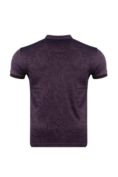 Regular Fit Polo Yaka Baskılı T-shirt - 6