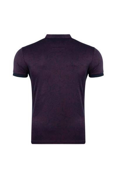 Regular Fit Polo Yaka Baskılı T-shirt - 6