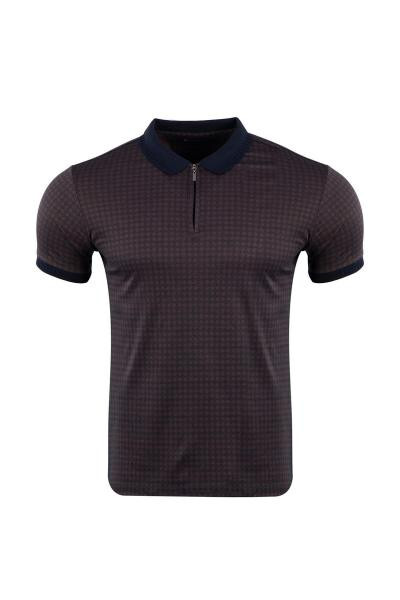 Regular Fit Polo Yaka Fermuarlı T-shirt - 4