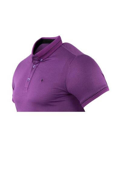 Regular Fit Polo Yaka Kısa Kollu Jakarlı T-shirt - 5