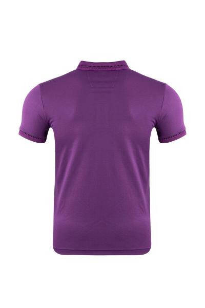 Regular Fit Polo Yaka Kısa Kollu Jakarlı T-shirt - 6