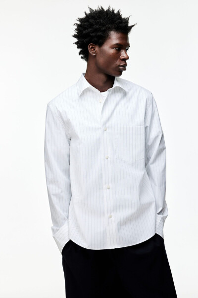 Regular Fit Poplin Shirt - 1