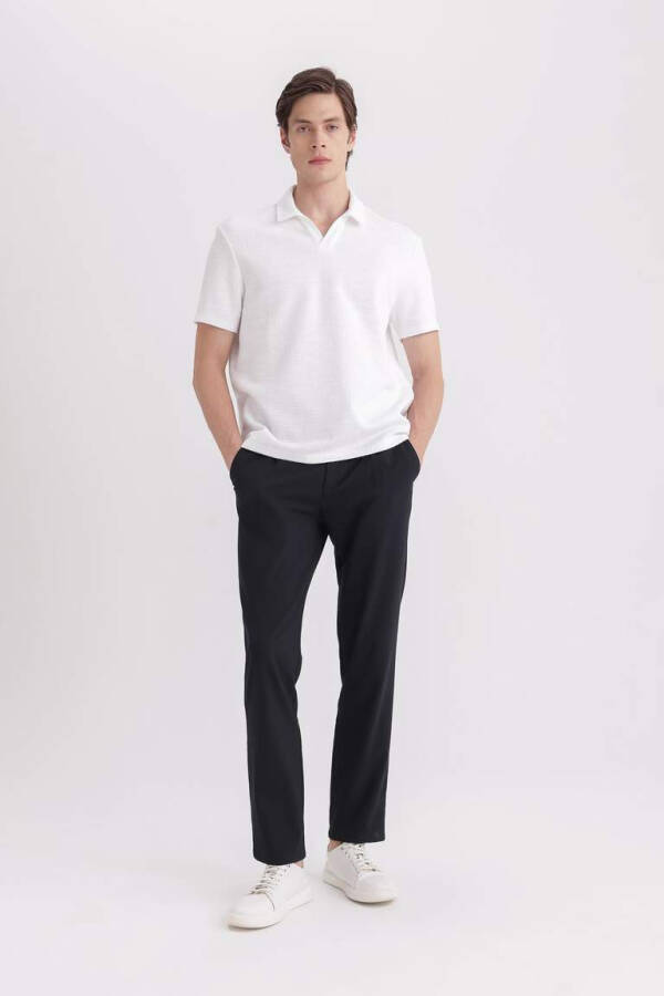 Regular Fit Short Sleeve Polo Shirt Off White - 2