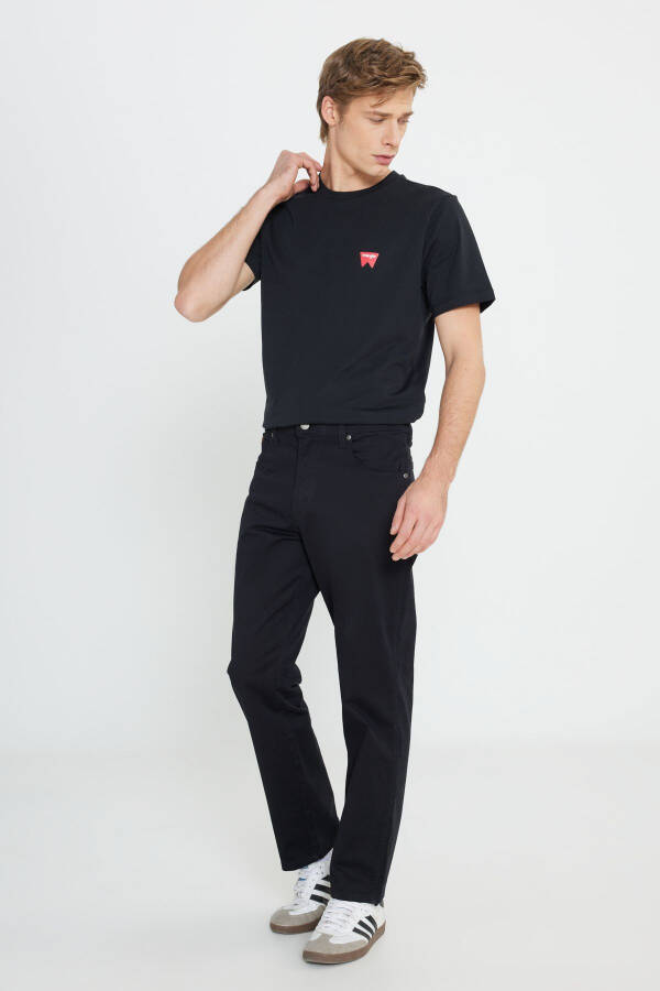 Regular Fit Straight Leg Black Texas Pants - 2