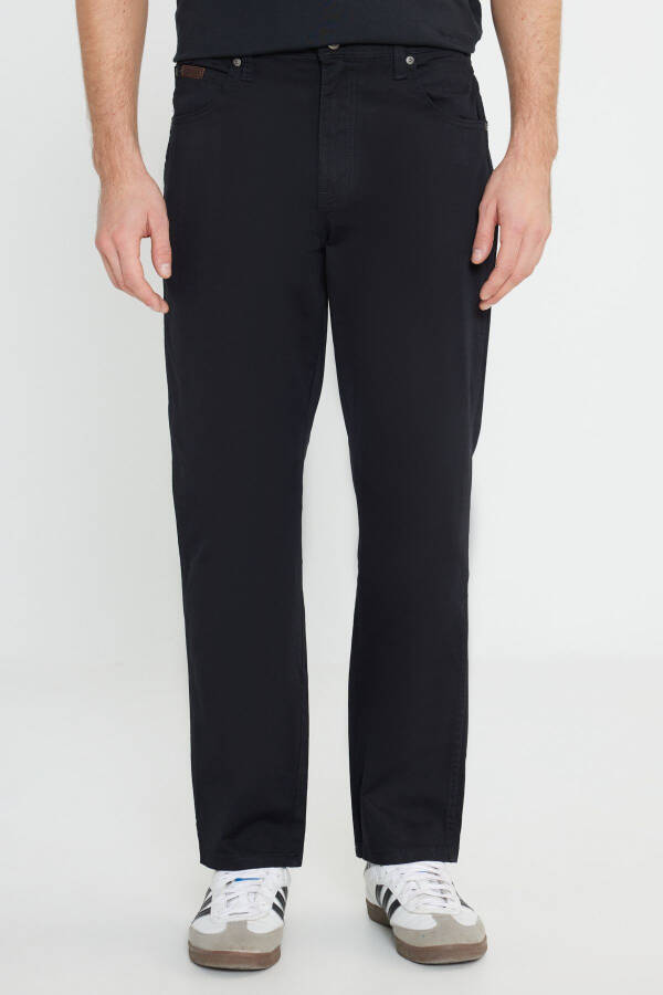 Regular Fit Straight Leg Black Texas Pants - 3