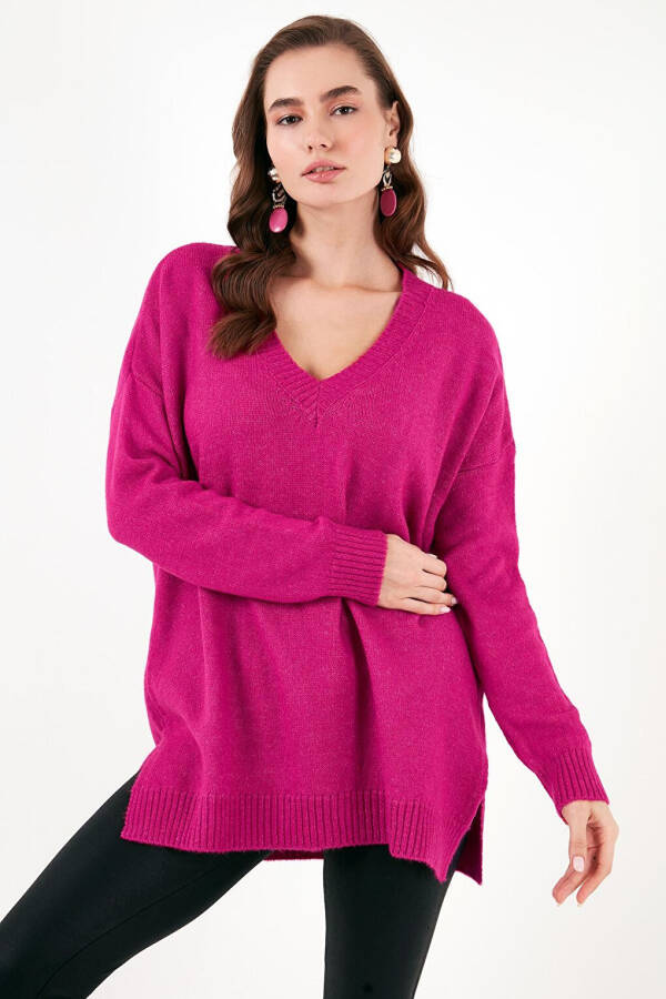 Regular Fit V-Neck Sweater 4616140 - 6