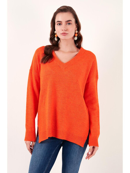 Regular Fit V-Neck Sweater 4616140 - 3