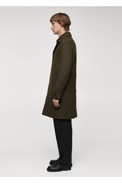 Regular fit wool coat - 8