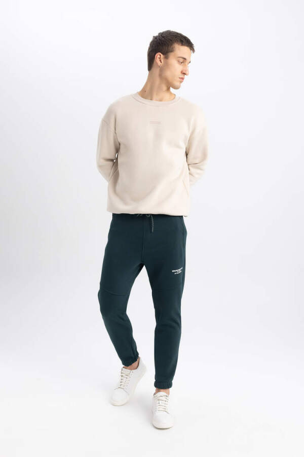 Regular Fit Zip Pocket Sweatpants Green - 2