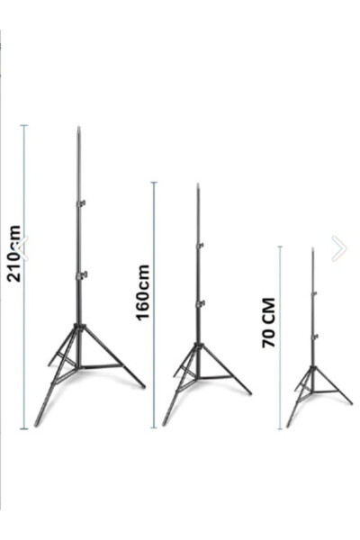 Reing To'ldiruvchi Nur Led Yorug'likli Tripod 10 Dyuyimli Halqa Youtuber Tiktok Makiyaj Nuri Oyoqli 10 Dyuyimli Tripod - 3