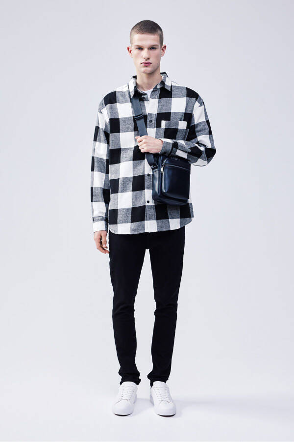 Relaxed fit flannel shirt - 2