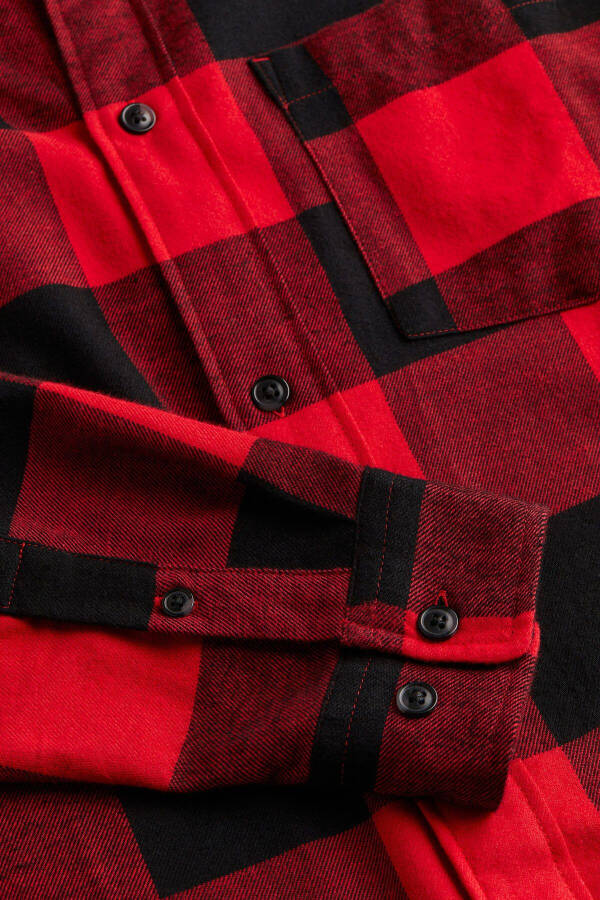 Relaxed fit flannel shirt - 6