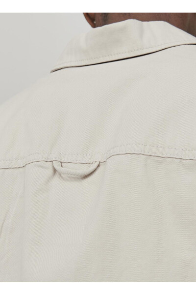 Relaxed Krem Erkek Gömlek JCOCOLLECTIVE ZAC OVERSHIRT LS SN - 7