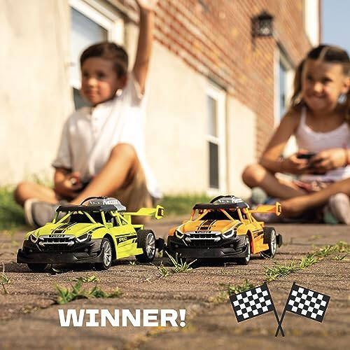 Remote Control 2 Pack Race Car Toys for Kids - Drifting Stunt Car, Gifts for All Ages - 2.4GHZ 1:20 Scale - Smoke Generating Cars - Birthday Gift Ideas for Boys & Girls Age 3 4-7 8-12 Year Old - 2