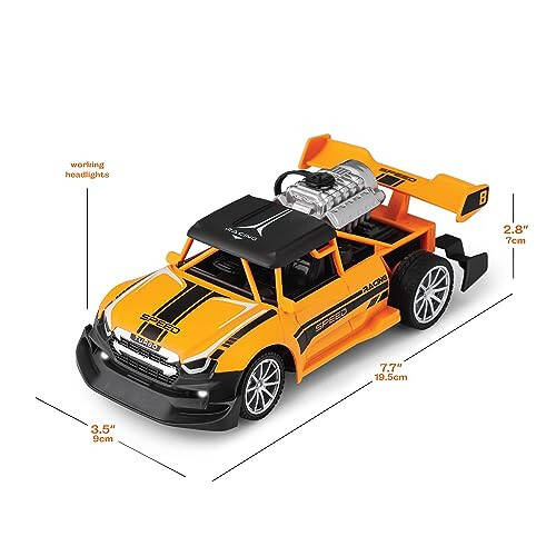 Remote Control 2 Pack Race Car Toys for Kids - Drifting Stunt Car, Gifts for All Ages - 2.4GHZ 1:20 Scale - Smoke Generating Cars - Birthday Gift Ideas for Boys & Girls Age 3 4-7 8-12 Year Old - 4