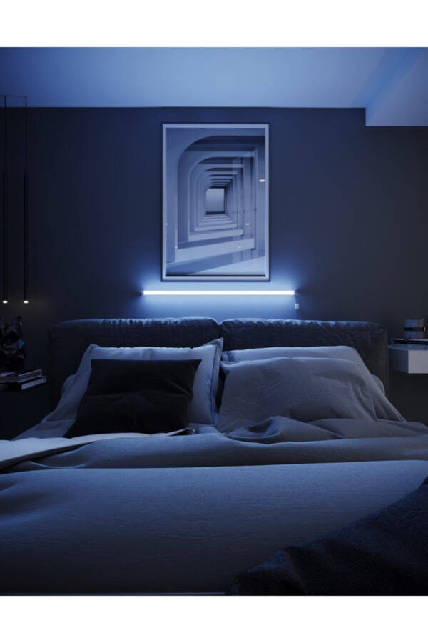 Remote Control Rgb Full Color Lampshade Wall Lamp Night Light with Remote - Rgb Model 150 Cm - 2