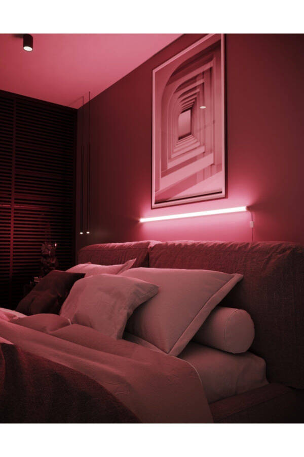 Remote Control Rgb Full Color Lampshade Wall Lamp Night Light with Remote - Rgb Model 150 Cm - 5