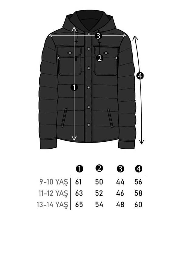 Removable Hooded Boys' Puffer Jacket - 18