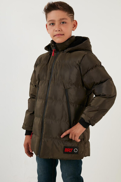 Removable Hooded Puffer Jacket with Fleece Lining 5763038 - 9