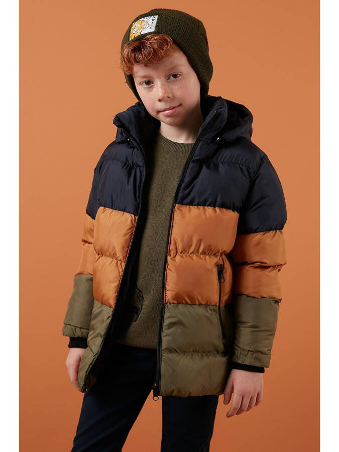 Removable Hooded Puffer Jacket with Plush Lining 57611967 - 6