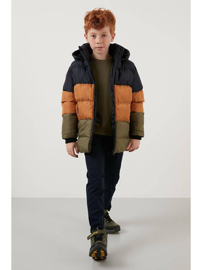 Removable Hooded Puffer Jacket with Plush Lining 57611967 - 7