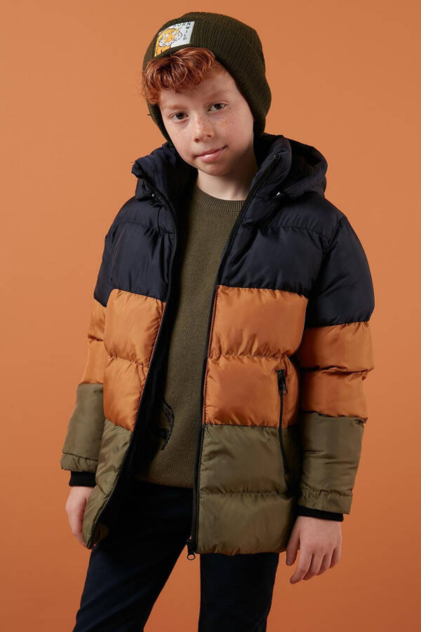 Removable Hooded Puffer Jacket with Plush Lining 57611967 - 1